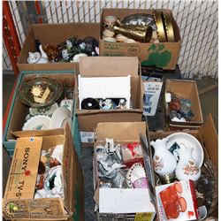 PALLET OF MISC. ESTATE GLASSWARE AND COLLECTIBLES