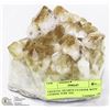 Image 1 : CRYSTAL QUARTZ CLUSTER WITH CITRINE 3LBS 7OZ.