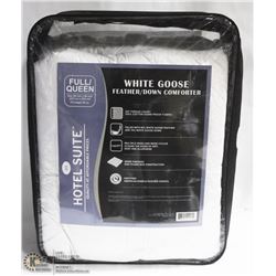HOTEL SUITE WHITE GOOSE FEATHER/DOWN COMFORTER