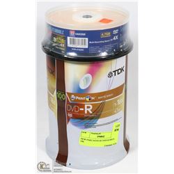 NEW PACKAGES OF DVD-R DISCS - 100.