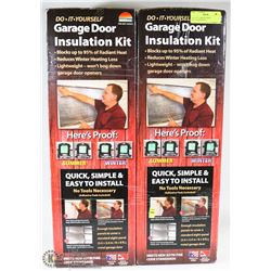 LOT OF 2 GARAGE DOOR INSULATION KITS