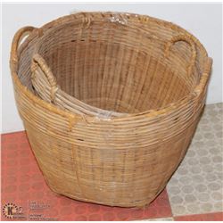 2 WICKER BASKETS
