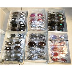 6 BOXES OF NEW SUNGLASSES