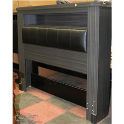 NEW QUEEN SIZE PADDED BOOKSHELF HEADBOARD