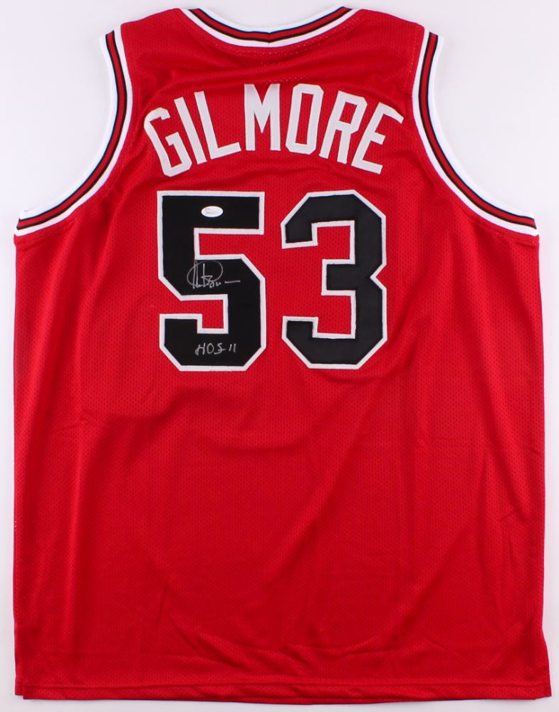 Artis Gilmore Signed Bulls Jersey Inscribed Hof 11 Jsa Coa