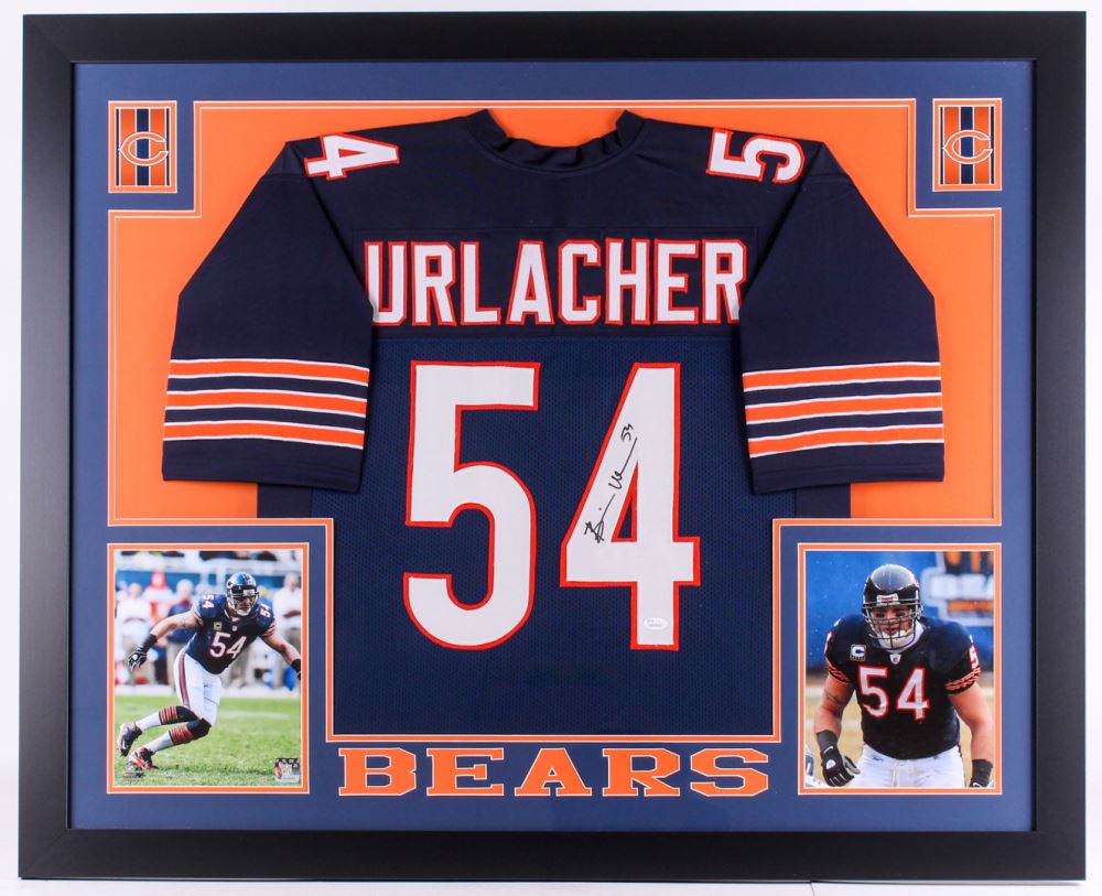 Brian urlacher signed framed jersey Clearance