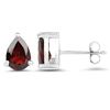Image 2 : STERLING SILVER GARNET EARRINGS
