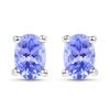 Image 1 : STERLING SILVER TANZANITE EARRING