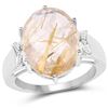 Image 1 : STERLING SILVER GOLDEN RUTILE RING