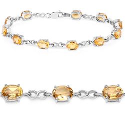 STERLING SILVER CITRINE BRACELET