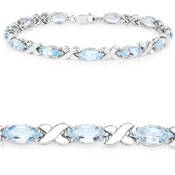 STERLING SILVER BLUE TOPAZ BRACELET