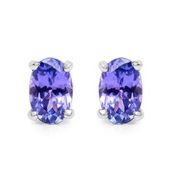 STERLING SILVER TANZANITE EARRINGS