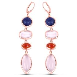 STERLING SILVER MULTI STONE EARRINGS