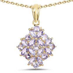STERLING SILVER TANZANITE PENDANT