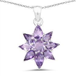 STERLING SILVER AMETHYST PENDANT