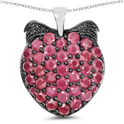 STERLING SILVER RUBY PENDANT