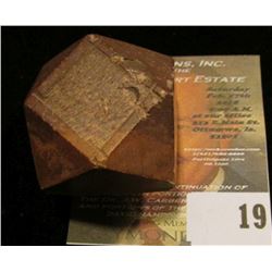 Soap Stone Crown, possibly for a water vase or jug, Native American carved.