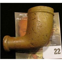 Clay Indian Trade Pipe, small chip in bowl.  Traded by early settlers to the American Indians.