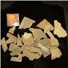 Image 1 : Group of field pick up or sieved slate artifacts and fragments from the Pre-Columbian era. Several e