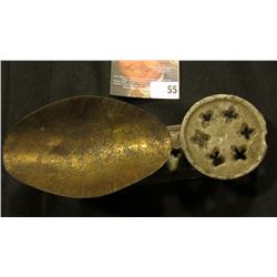 Pewter Prospector's Scale with dish. Approximately 4".