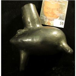 Caddoan Mississippian Culture Frog Effigy with top spout. I am not sure of the significance of this 