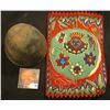 Image 2 : Tobacco Flannel with South American Indian Motif and an excavated Indian Pot, most likely Pre-Columb