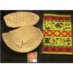 San Carlos prehistoric red on buff geometric design bowl fragments in as found condition; & Old toba