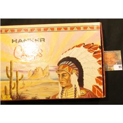"Hanker Chiefs" Cigar style Box with several small Indian Beaded items.