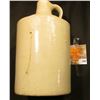 Image 2 : White Stoneware Whiskey Jug penciled on bottom "of the Gov. Doeliner collection"??? 7 1/2" x 4 1/4".
