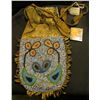 Image 2 : 12" X 7" Indian Flower Design Beaded Bag with Colorful Flower Design.