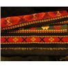 Image 2 : Scandinavian Stylized Woven rug, 22" x 27". Over fifty years old.