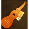 Image 1 : Hand carved Minnesota Red Pipestone Guitar. At least 40-50 years old.