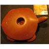 Image 1 : Minnesota Red Pipestone Tortoise Candle Holder. Tail is broke. 4 1/8" x 5 1/4".