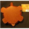 Image 2 : Minnesota Red Pipestone Tortoise Candle Holder. Tail is broke. 4 1/8" x 5 1/4".