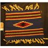 Image 1 : 7 1/2" x 9 1/2" Woven Indian design Table Rug.