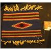Image 2 : 7 1/2" x 9 1/2" Woven Indian design Table Rug.