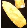 Image 2 : 6 1/4" x 2 1/4" Iowa Blue Flint Indian Spear Point. Mountain, notch style point.