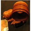 Image 1 : Red Pipestone, Minnesota Napkin holder with Acorn and Oak Leaf design.