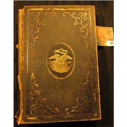 Leather Bound Civil War Book, part of leather binding has disappeared. Binding loose. "The Patriotis