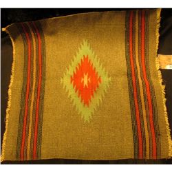 Small Indian Woven Rug. 17 1/2" x 18".
