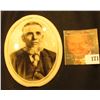 Image 1 : 3 1/8" x 4" Porcelain Cameo Portrait of an ole Pioneer with a gray goatee, some chips to bottom and 