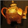 Image 2 : Hand painted Japan Ornate Elephant Decanter with lid. Inlaid, excellent condition. 7" x 9".