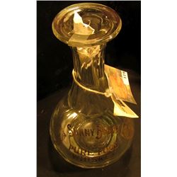 1904 St. Louis, Mo. World's Fair Prize clear glass Whiskey Bottle with Gold lettering "Sunny Brook T