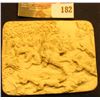 Image 1 : Alabaster Style Inset measuring 2 3/8" x 3" Hunting Scene.