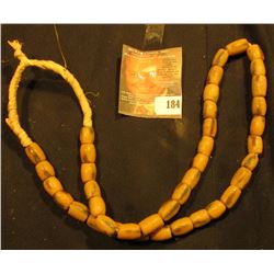 Indian Sand cast Trade Bead Necklace. (40) Individual Beads.