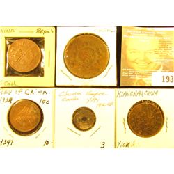 (5) Old Chinese Coins dating back to the early 1900's.