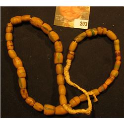 Old Sand Cast Glass Indian Trade Bead. May have been of African Origin prior to coming to America to