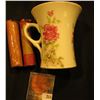 Image 3 : Porcelain Advertising Cup "Cudahy's Rexoma". Depicts Pink Roses. Single small chip in the lip. Inclu