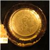 Image 2 : 3 1/2" Ruby Red Flash Coin Glass "World's Columbian Exposition Chicago, Illinois". The base design i