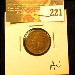 1908 S Indian Head Cent. AU.